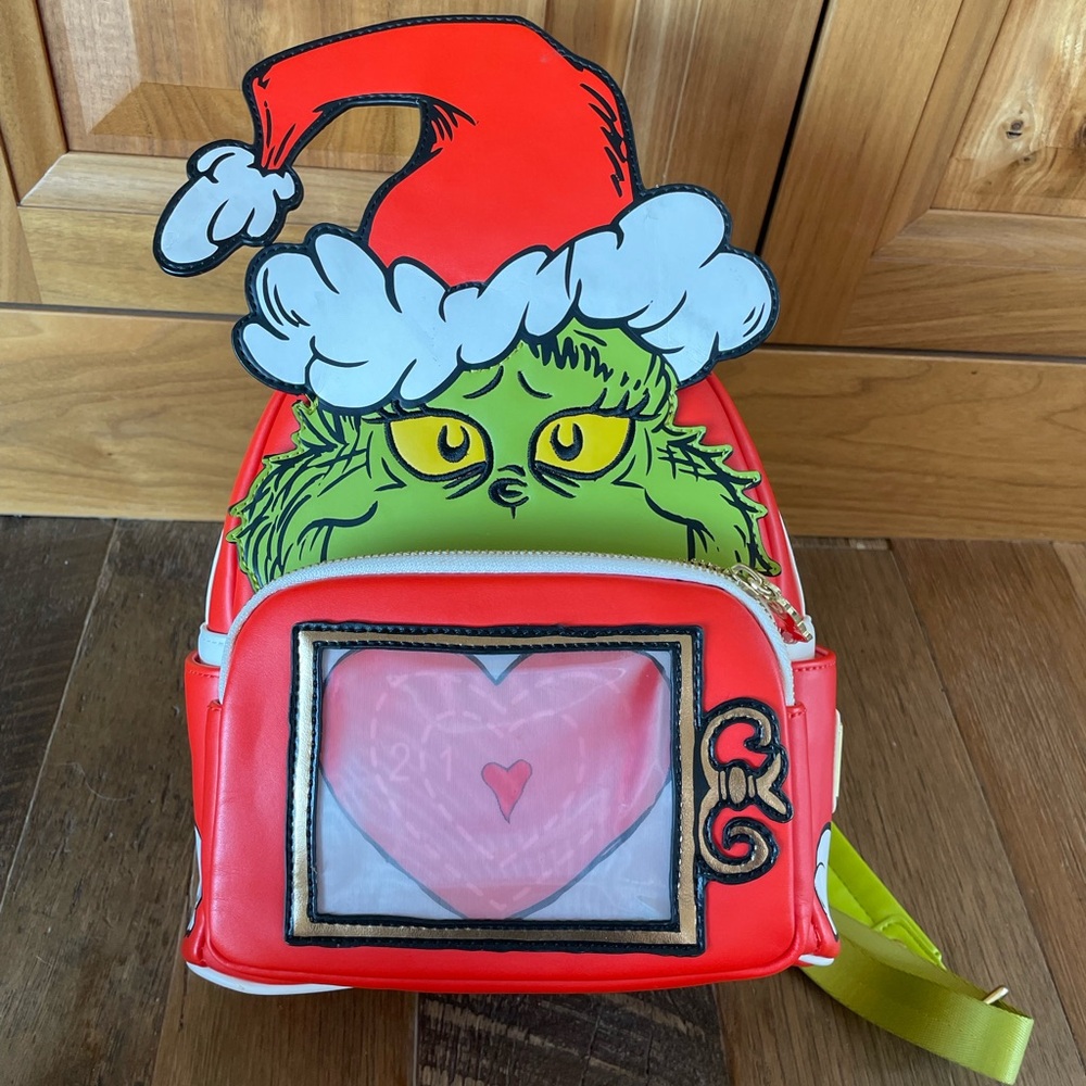 Like new Grinch Dr Seuss Loungefly backpack